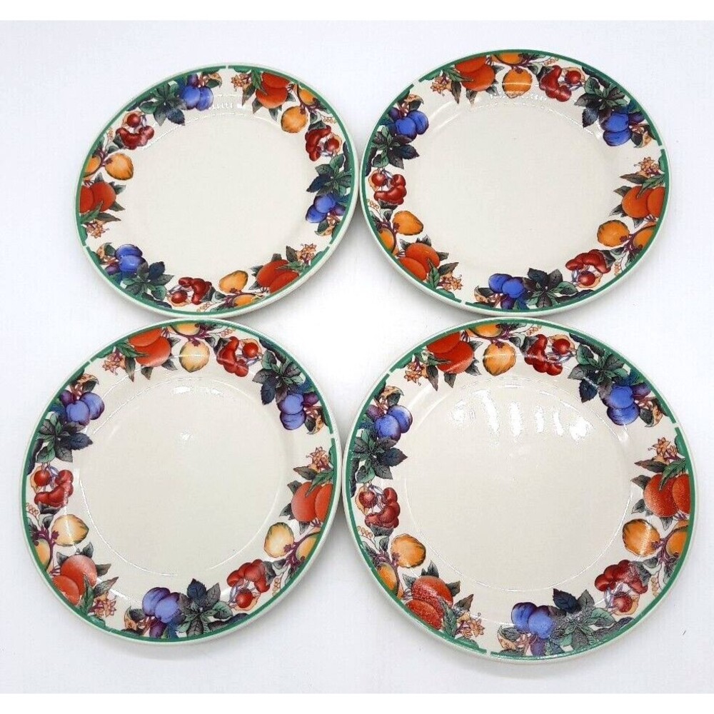 Vintage Maplehill Stoneware China Pearl Harvest Set Of 4 Salad Plates